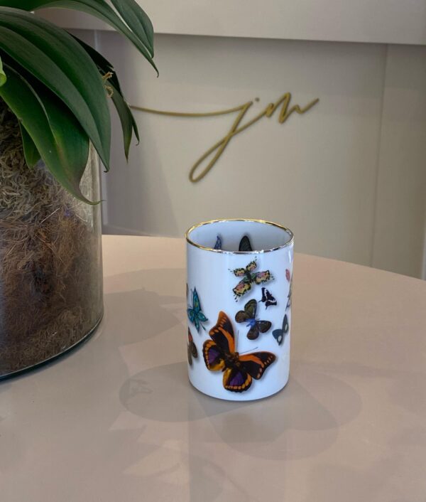 Porta Lápis Porcelana Butterfly Parade Vista Alegre
