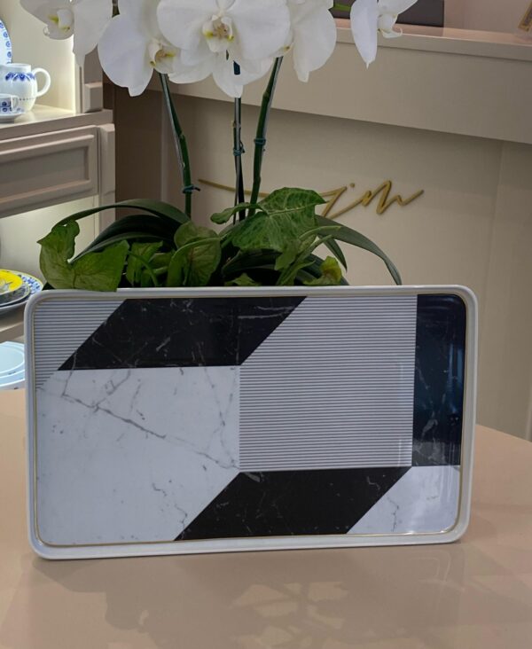 Travessa Retangular Porcelana Carrara Grande Vista Alegre
