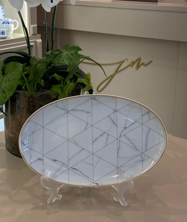 Travessa Oval Porcelana Pequena Carrara Vista Alegre