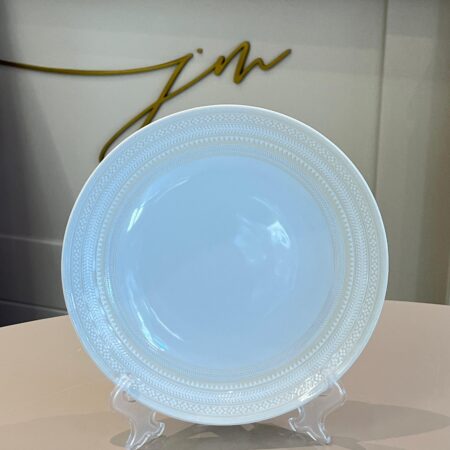 04 Prato Sobremesa Porcelana Ivory Vista Alegre