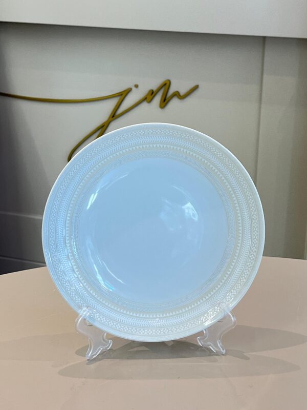 04 Prato Sobremesa Porcelana Ivory Vista Alegre
