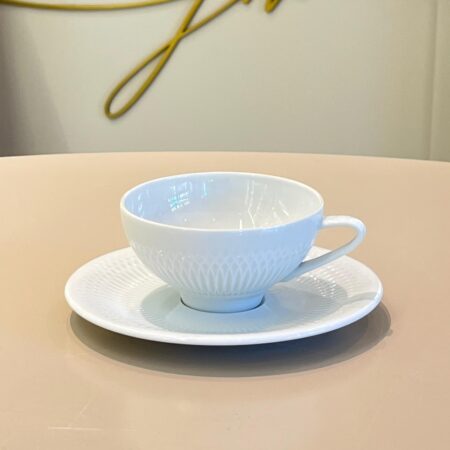 04 Xícara de Chá com Pires Porcelana Utopia Vista Alegre