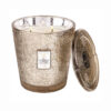 Vela Pedestal 80h 3 Pavios Gilt Pomander & Hinoki Voluspa