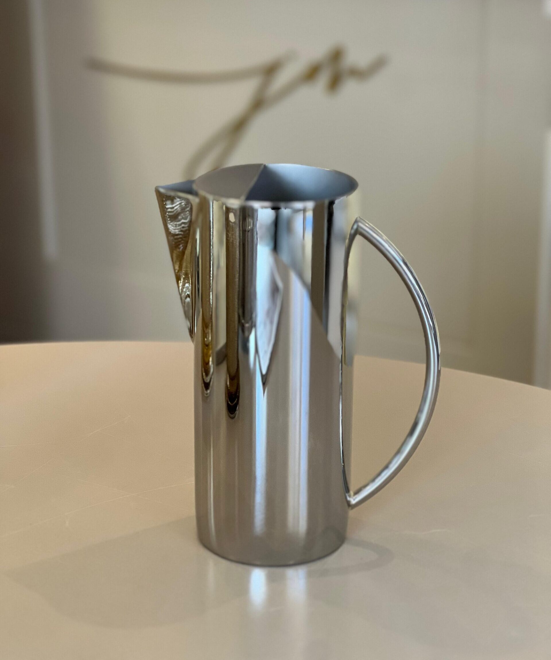 Jarra de Água Aço Maciço Inoxidavel Orfevrerie Royale