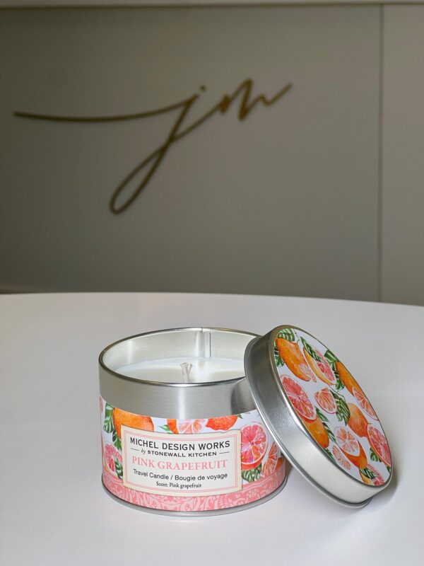 Mini Vela Lata +20h Pink Grapefruit Michel Design Works - Image 2