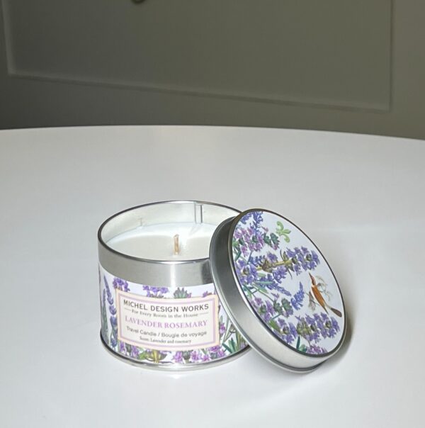 Mini Vela Lata +20h Lavender Rosemary Michel Design Works