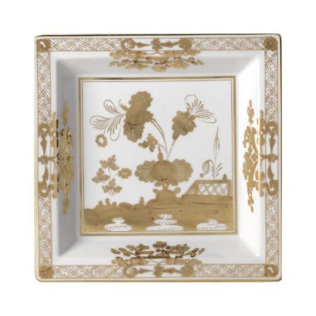 Vide Poche Aurum Quadrado 24,5cm Oriente Italiano Richard Ginori